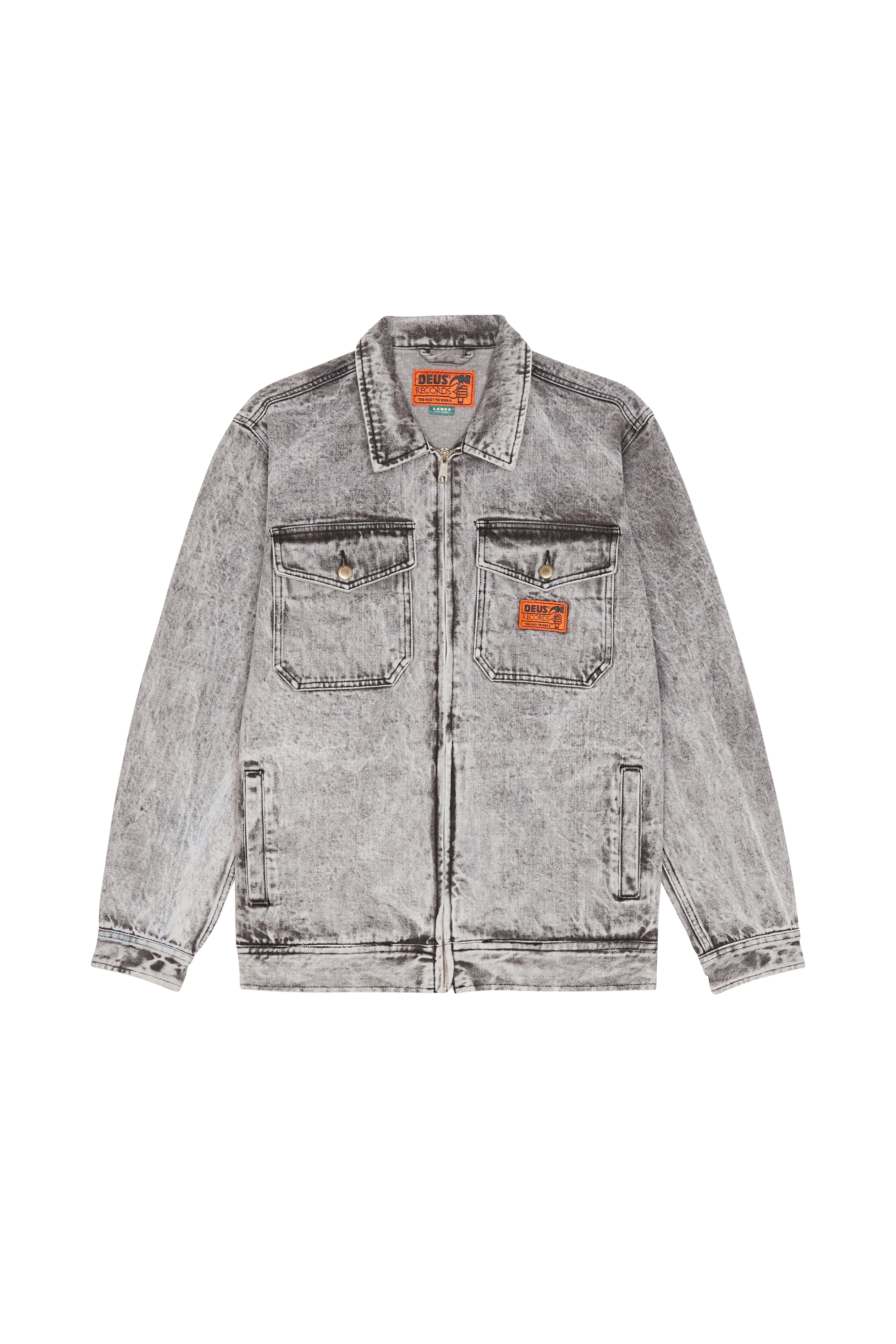 DEUS EX MACHINA veste  Ortiz Garage Jacket Gris