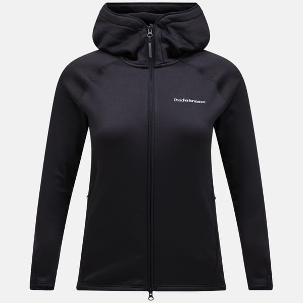 Veste polaire PEAK PERFORMANCE FLO W CHILL LIGHT ZIP HOOD BLACK