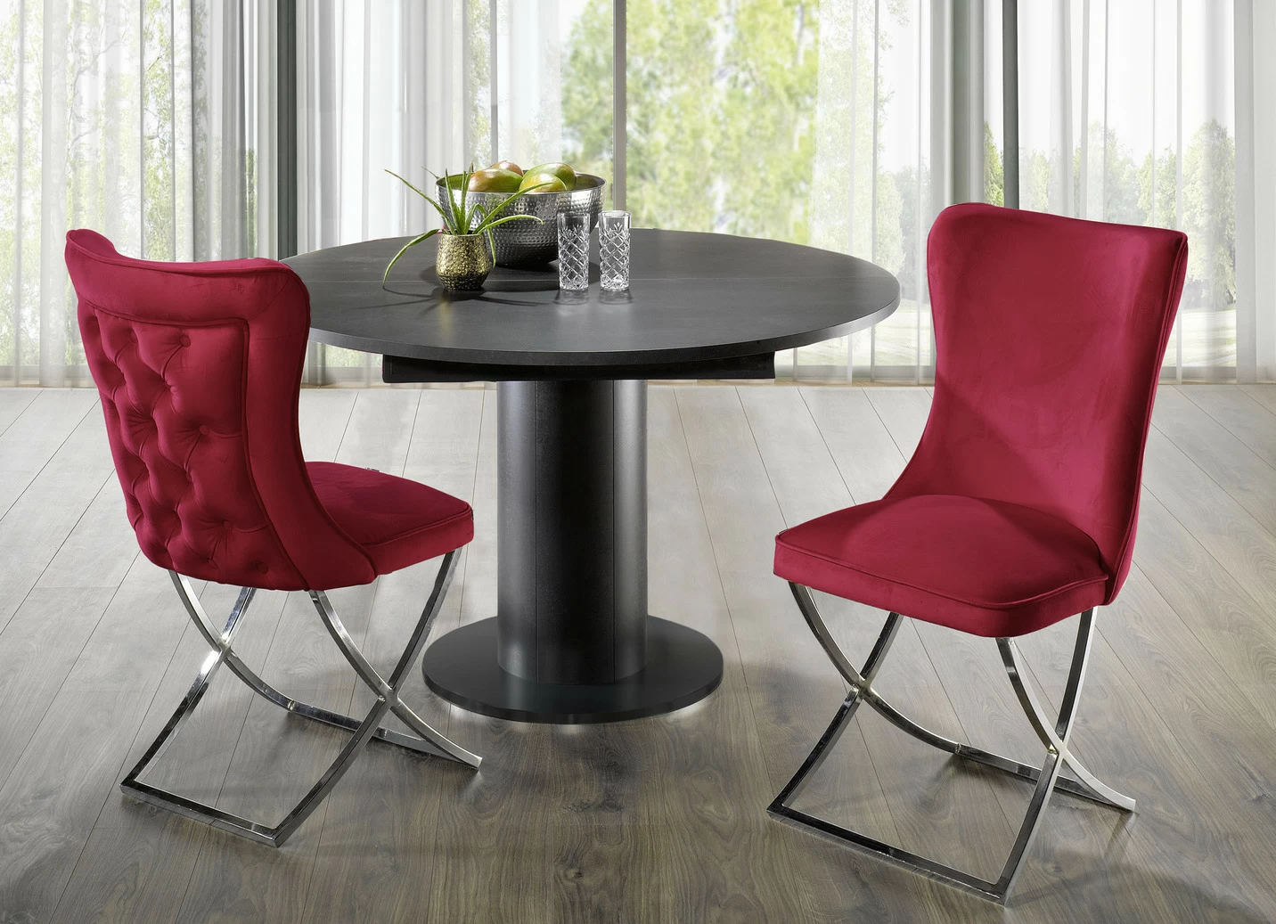 Trendige Esszimmer-Stühle, 2er-Set