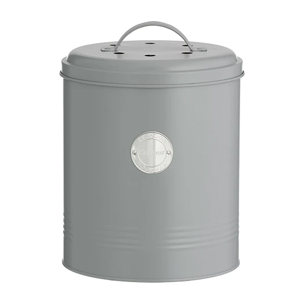 Seau à compost 2,5 L Gris Typhoon
