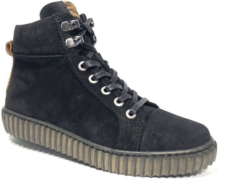 Piedro - 1127607470 - Veterboots - Zwart - Leer