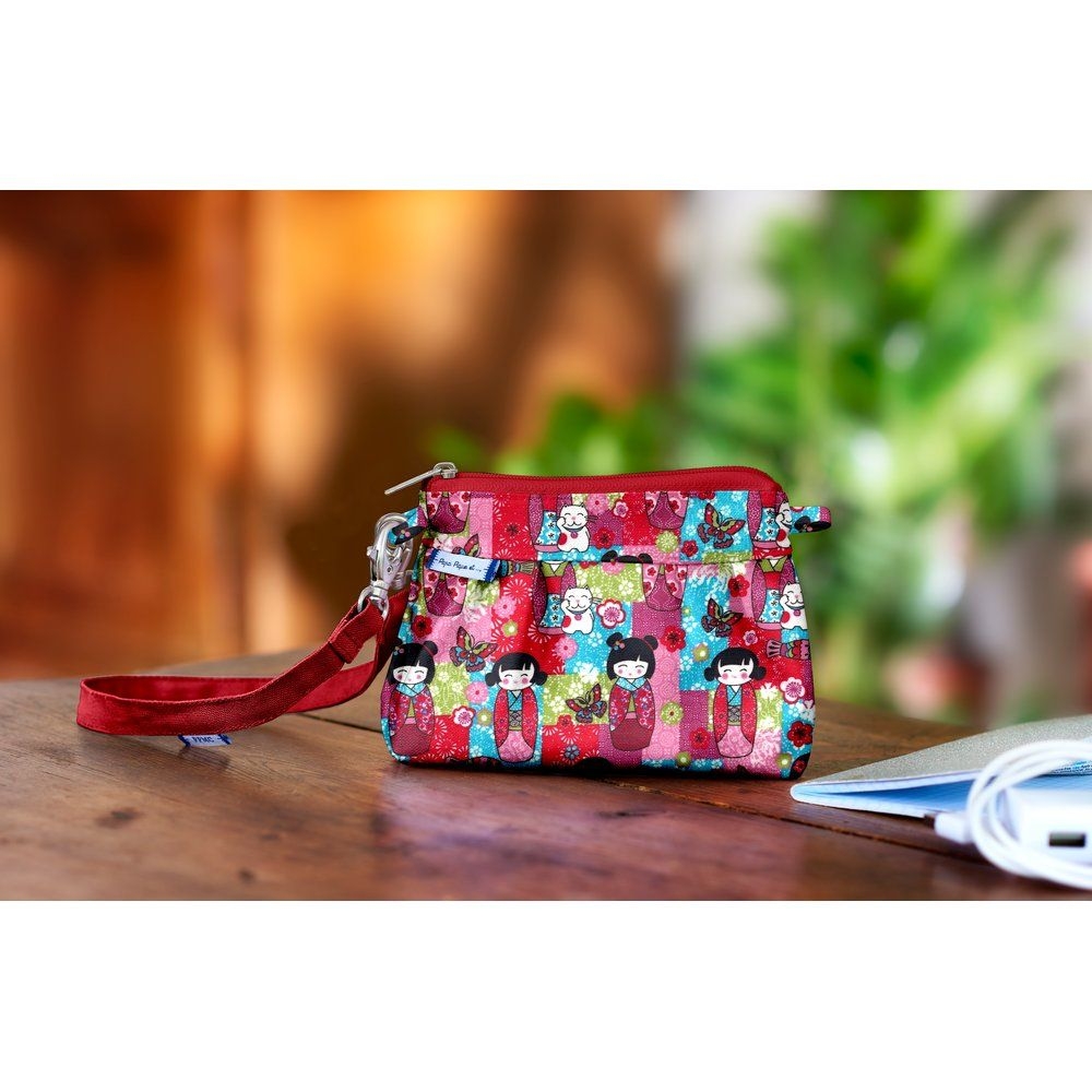 Mini Pochette Plissée Kokeshis