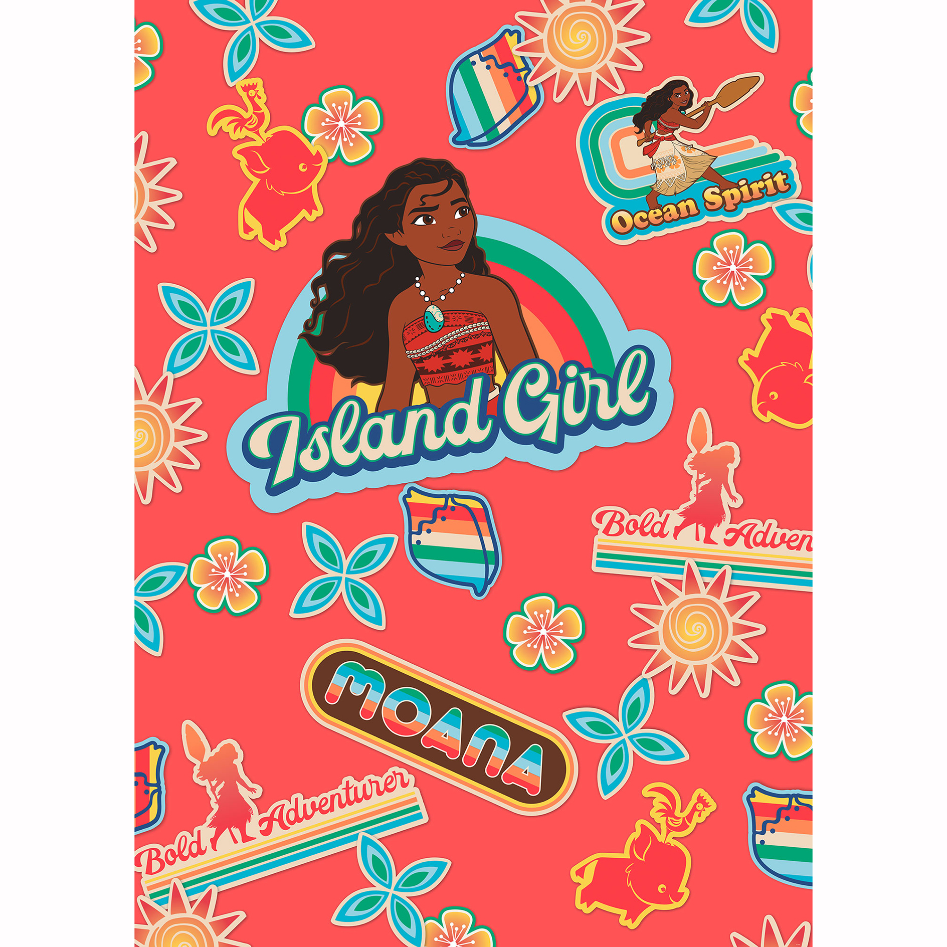 Vlies-Fototapete MOANA ISLAND GIRL - 200x270 cm