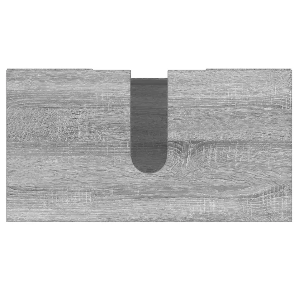 vidaXL - Badkamerkast - Grijs - Bewerkt hout