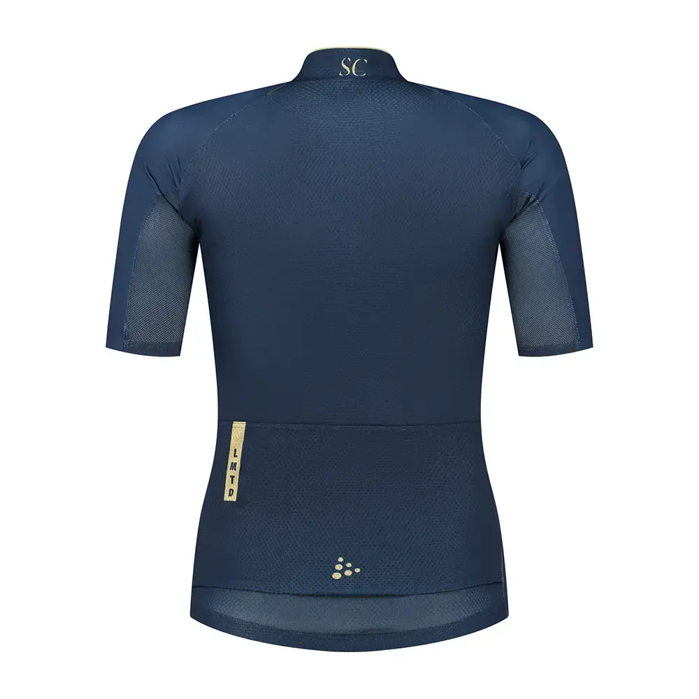 Craft Simone Cornelisse Fietsshirt Korte Mouwen Blauw/Beige Dames