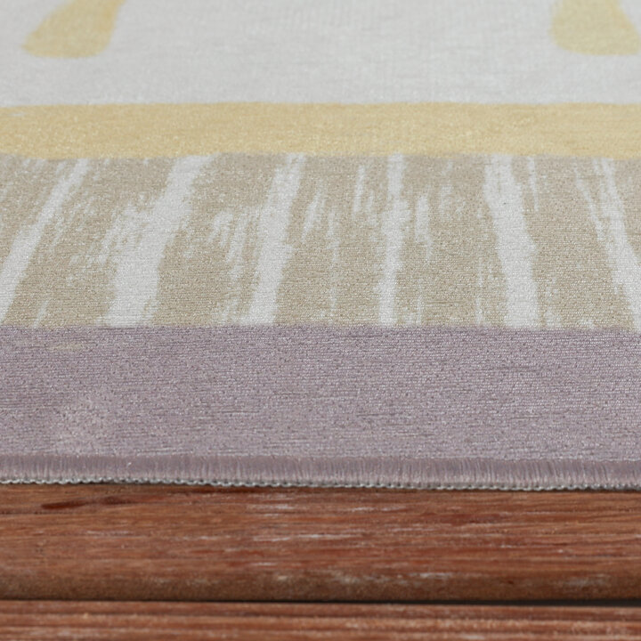 Buitenvloerkleed - Oasis Palm Geel/Lila | OEKO-TEX & Wasbaar