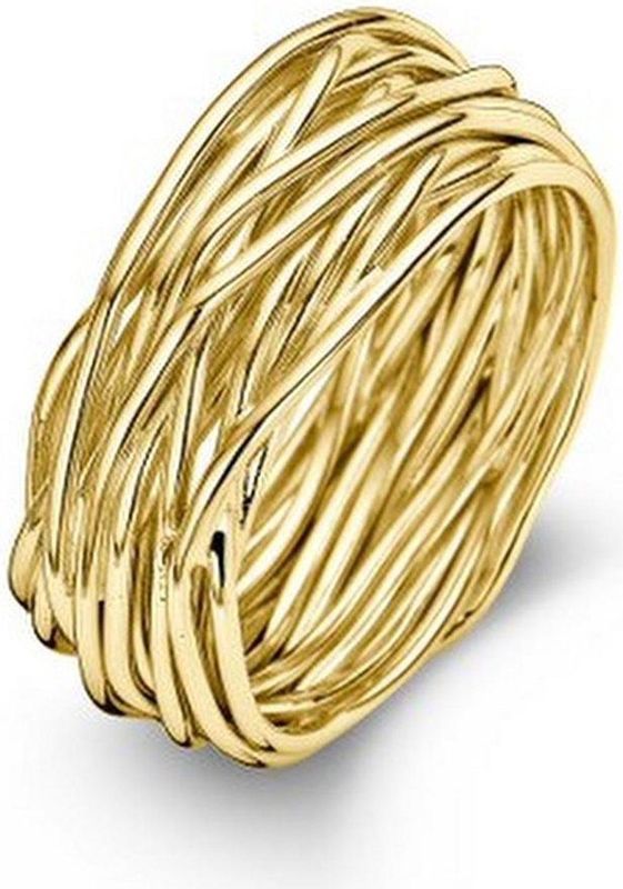 Casa Jewelry - Wikkel Ring - Goud Verguld - Breedte 1 cm