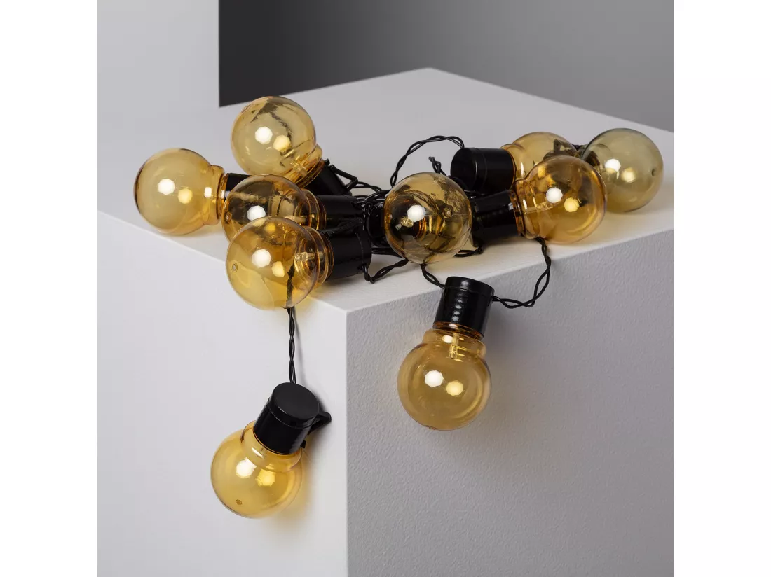 Guirlande d’Ampoules LED Solaire Nikola 2m 6000K Blanc froid