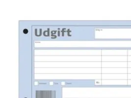 Udgiftsbilag Mayland med 100 blade