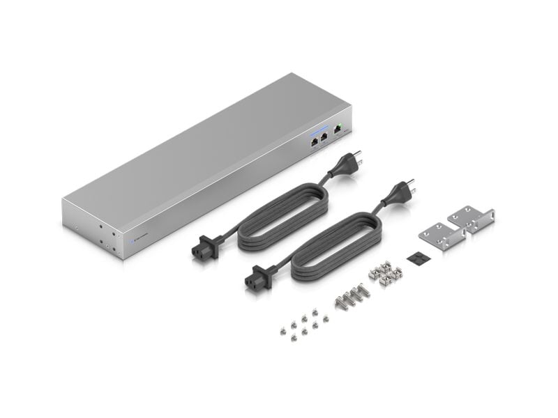 Ubiquiti UniFi Switch USW-WAN-RJ45 4 Port 10 GbE WAN Switch für den redundanten Betrieb zweier UniFi Gateways mit einem Internetanschluss