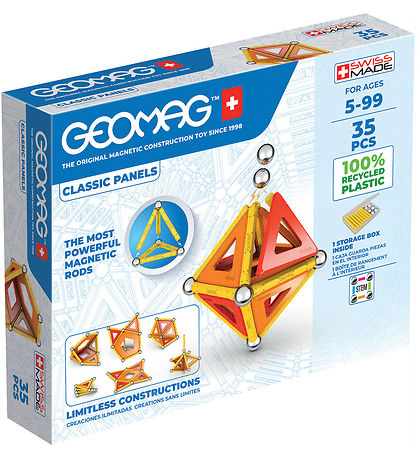 Geomag Magnets?t - Classic Panels Recycled - 35 Dele