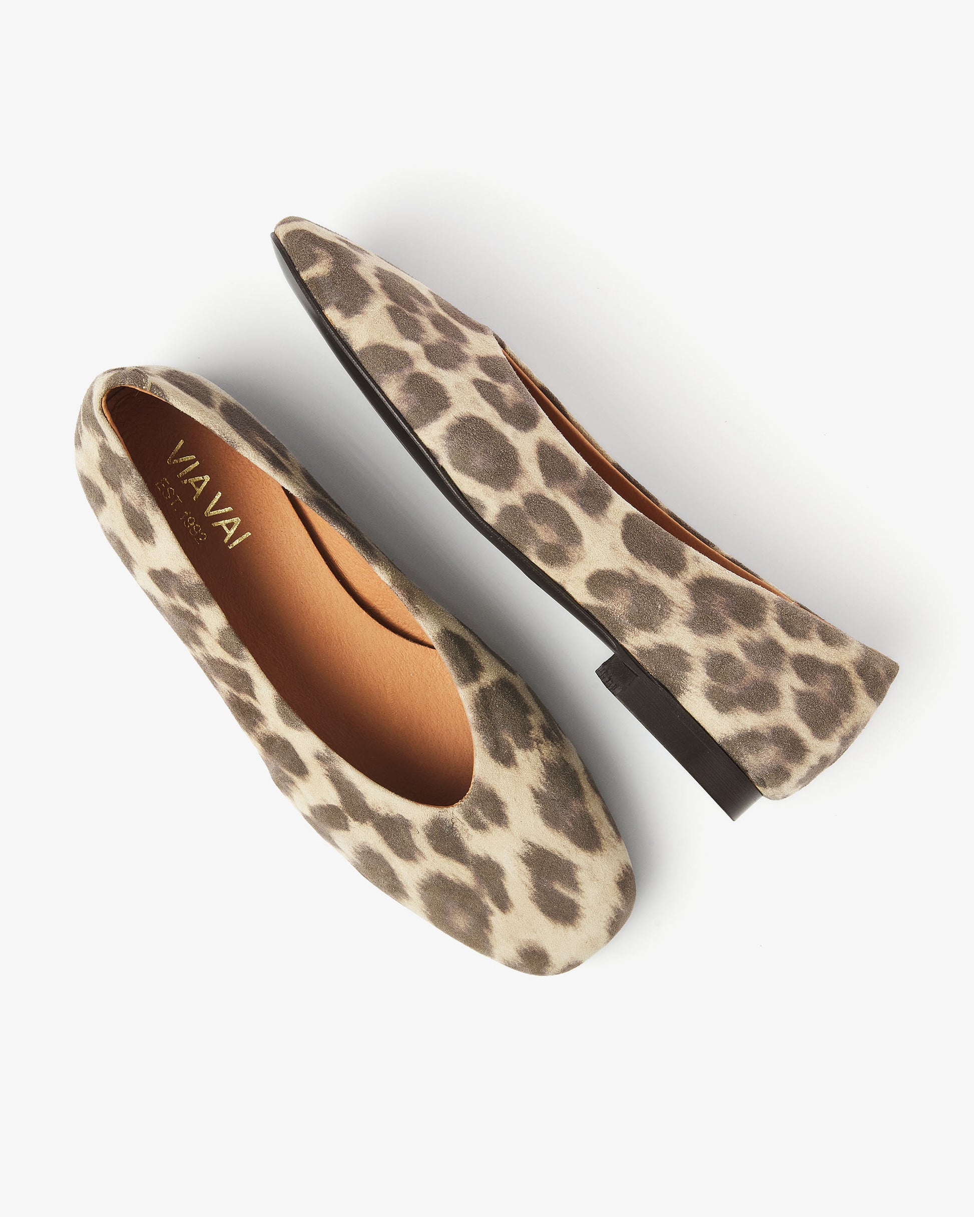 VIA VAI luipaardprint ballerinas Lou Emmy