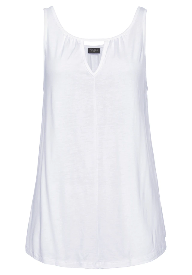 Buffalo Strandtop , mit leichter Raffung am Ausschnitt, Tanktop, Cut-Out