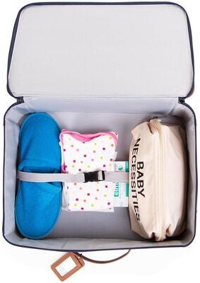 Childhome Mini Traveler Koffert, Navy/White