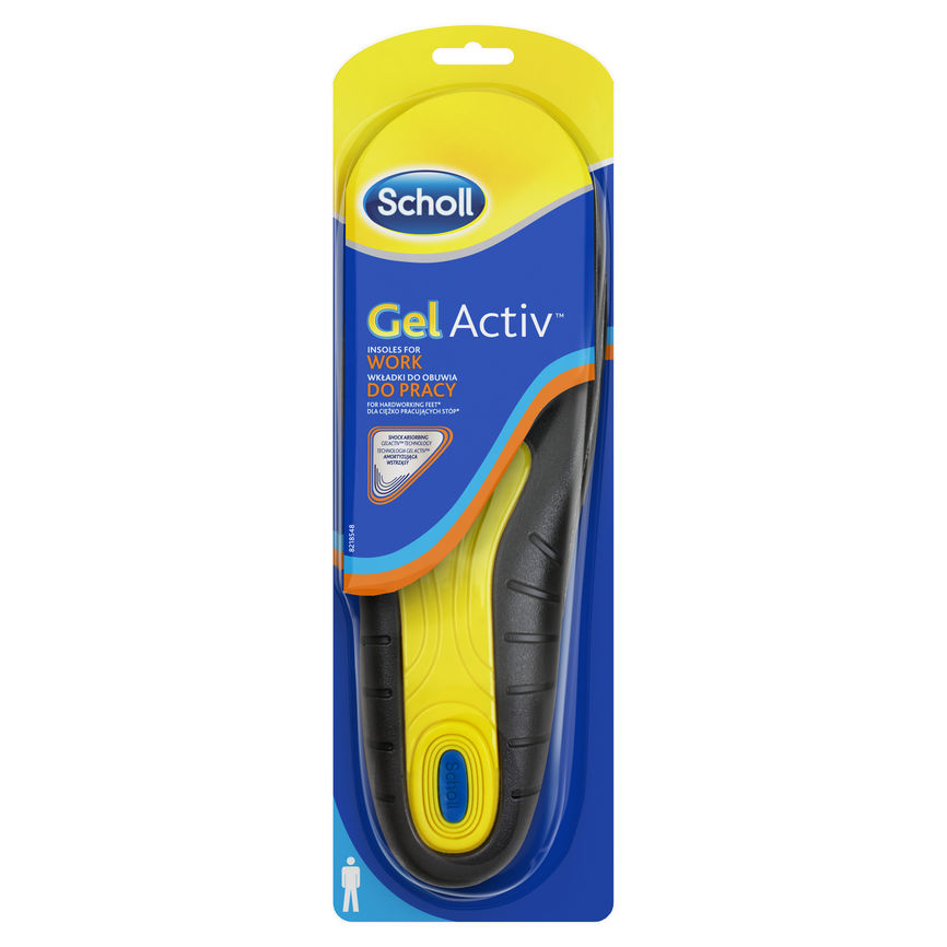Scholl Gel Active Work innleggssåler til menn 1 par