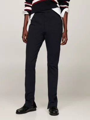 Calças de gabardine slim