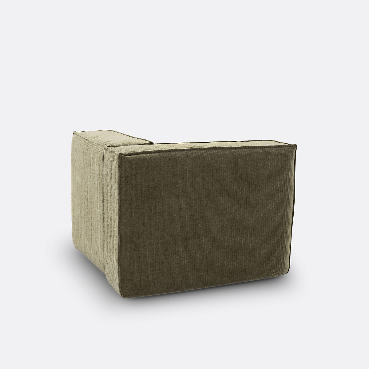 LA REDOUTE INTERIEURS<br>Sofá modular de canto, veludo cotelê vintage, Seven
