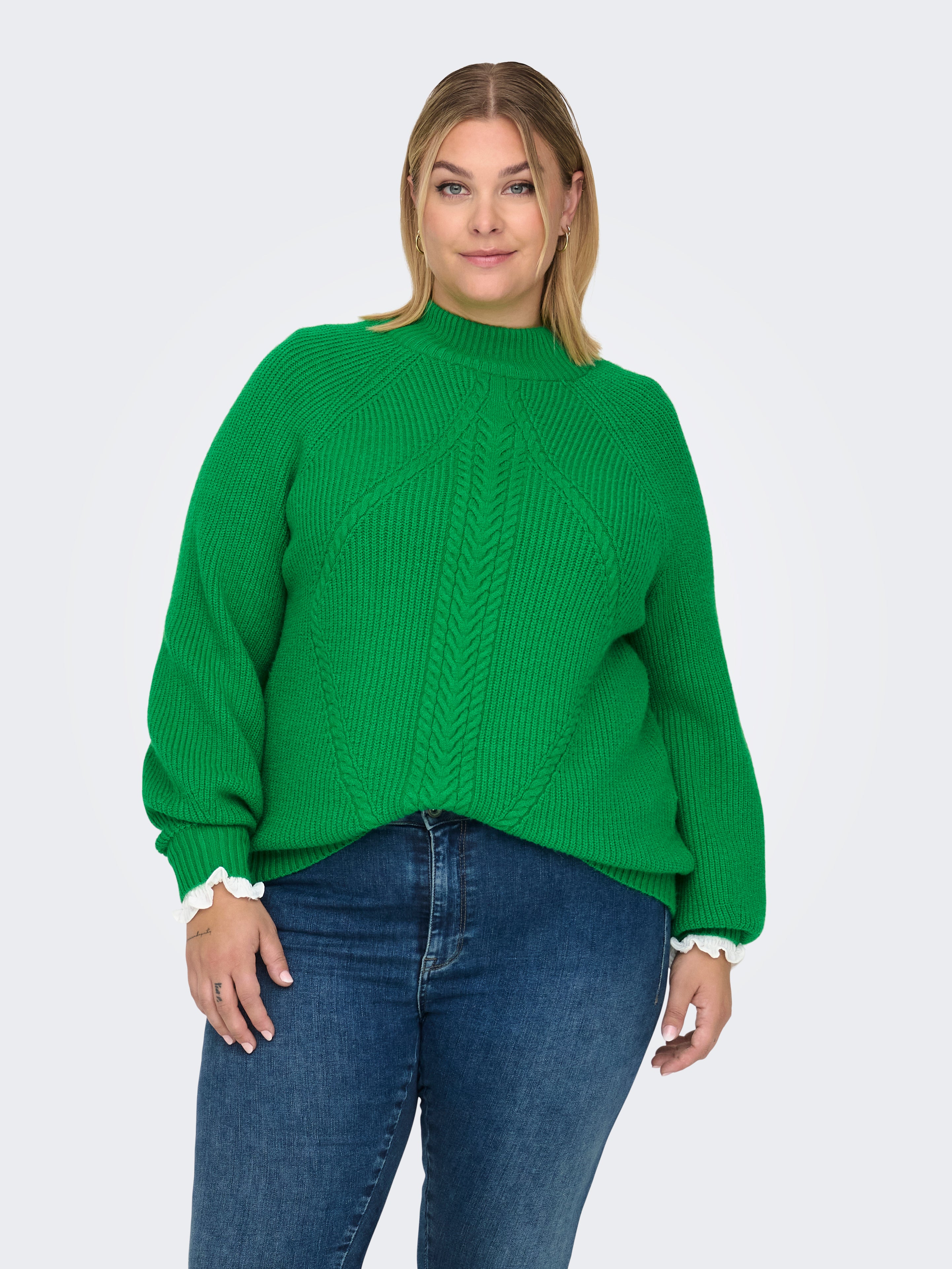 CARKATIA Strickpullover Green Bee