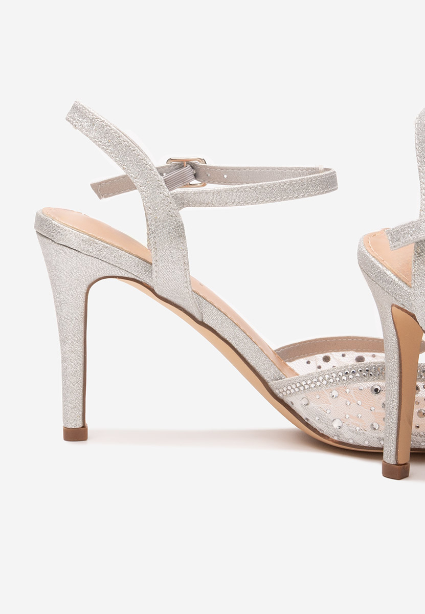 Chaussures à talon fin argent Hortencia
