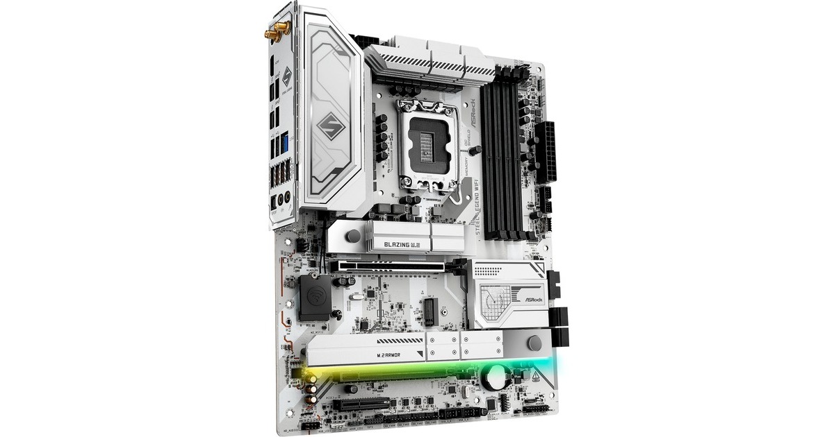 ASRockZ890 Steel Legend WiFi socket 1851 moederbord  (Zwart, RAID, 2.5Gb-LAN, Wi-Fi 7, BT, Sound, ATX)