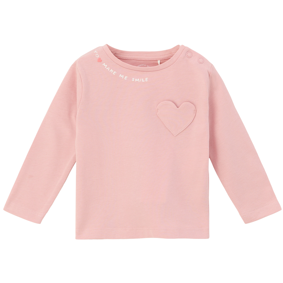 s.Oliver Langarmshirt Herz rosa