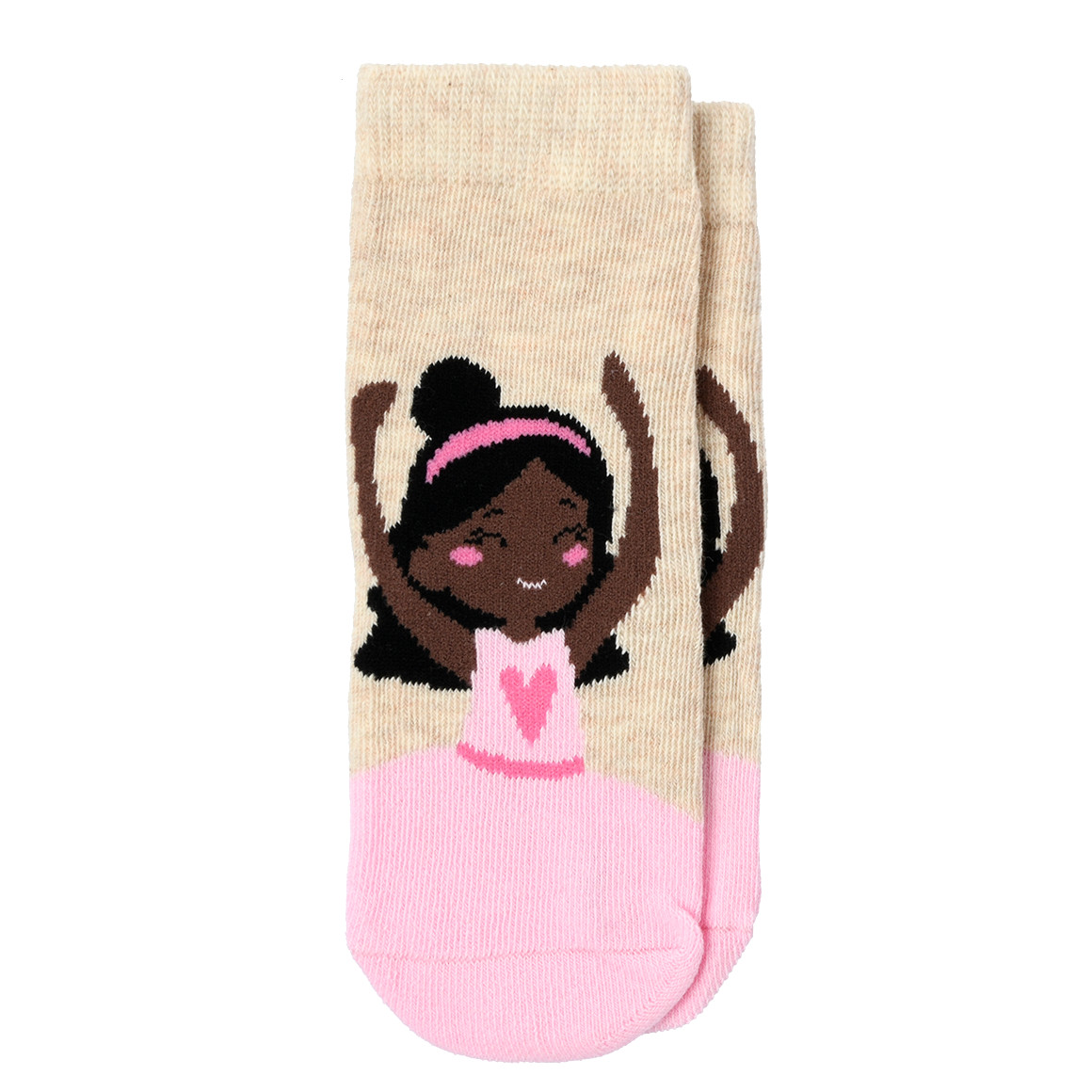 5 Paar Baby Socken in verschiedenen Dessins helllila / dunkelrosa