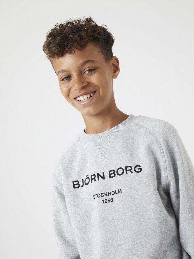 Björn Borg Logo Crew Sweatshirt Grå
