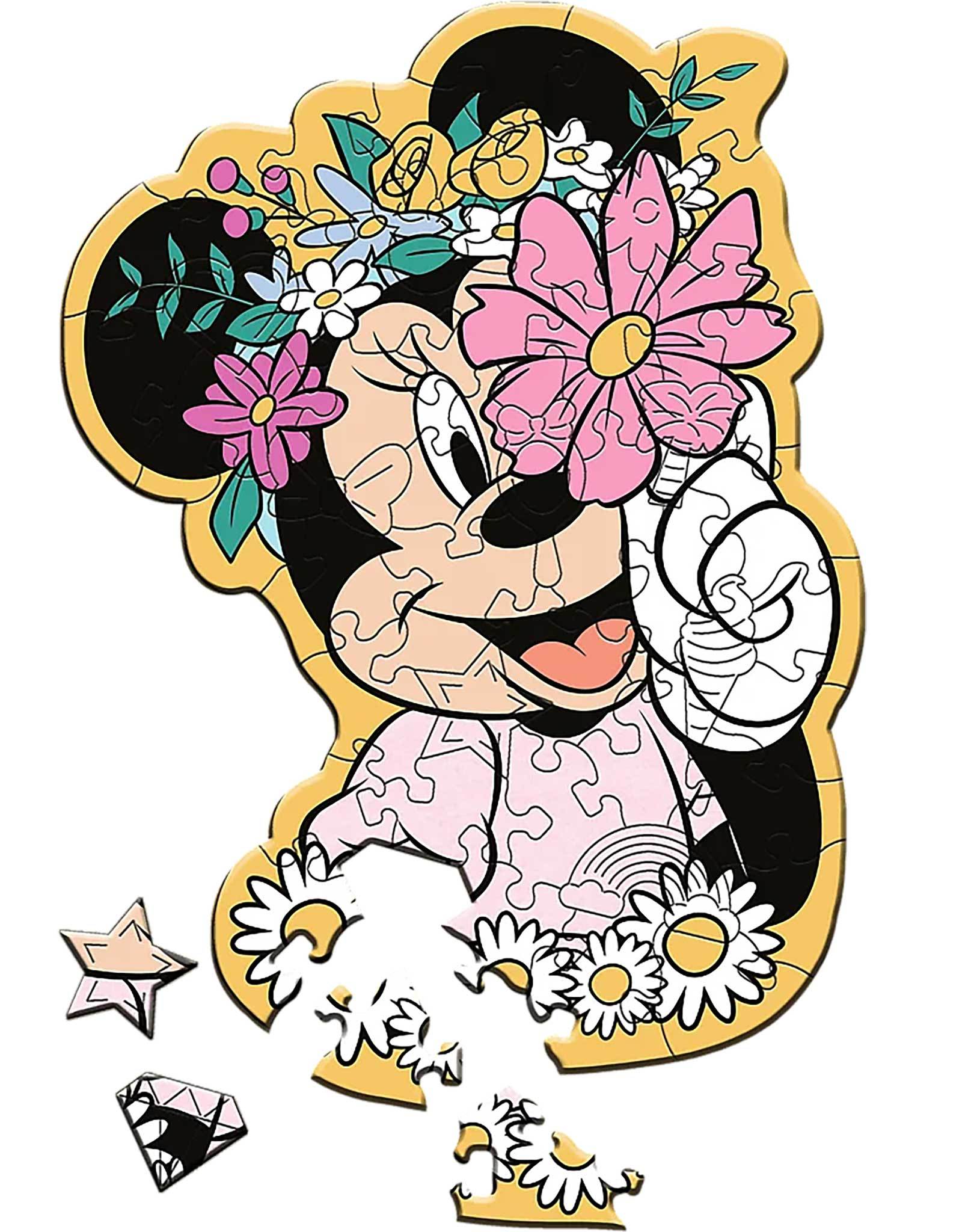 Holz Puzzle Junior 50   - Minnie Maus