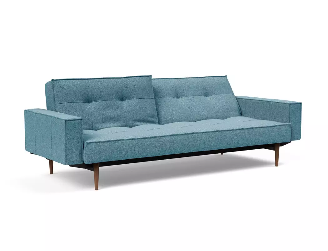 Schlafsofa mit Armlehnen Splitback Styletto dunkel