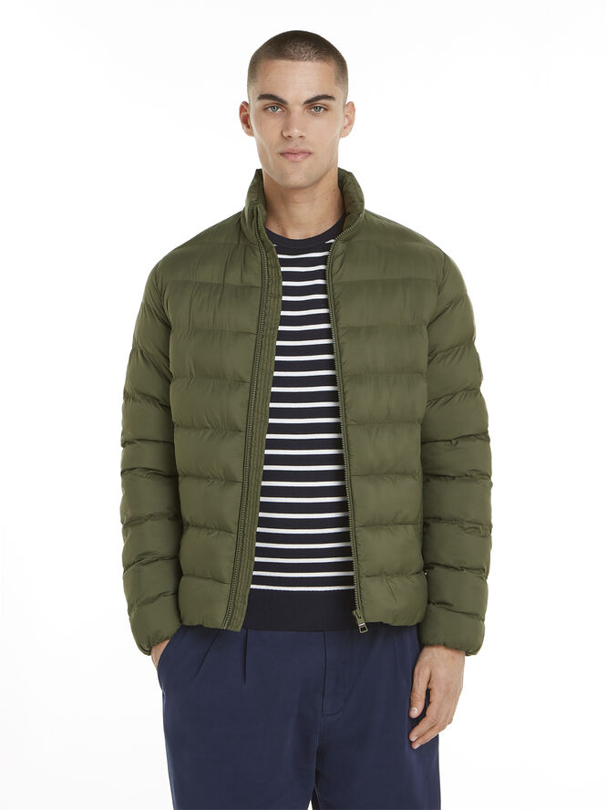 Tommy Hilfiger MID WEIGHT STAND COLLAR JACKET Army green