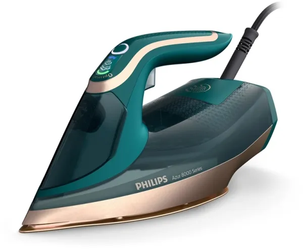 Philips Azur 8000 Series DST8030 - Dampstrygejern med automatisk afbrydelse - såleplade: SteamGlide Elite - 3000 W - opalgrøn