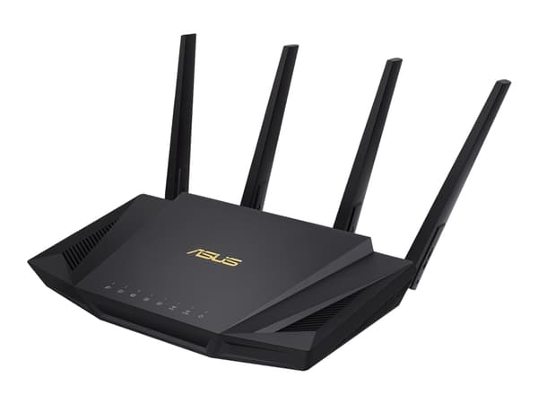 ASUS RT-AX58U - - trådløs ruter - 4-portssvitsj - 1GbE - Wi-Fi 6 - Dobbeltbånd