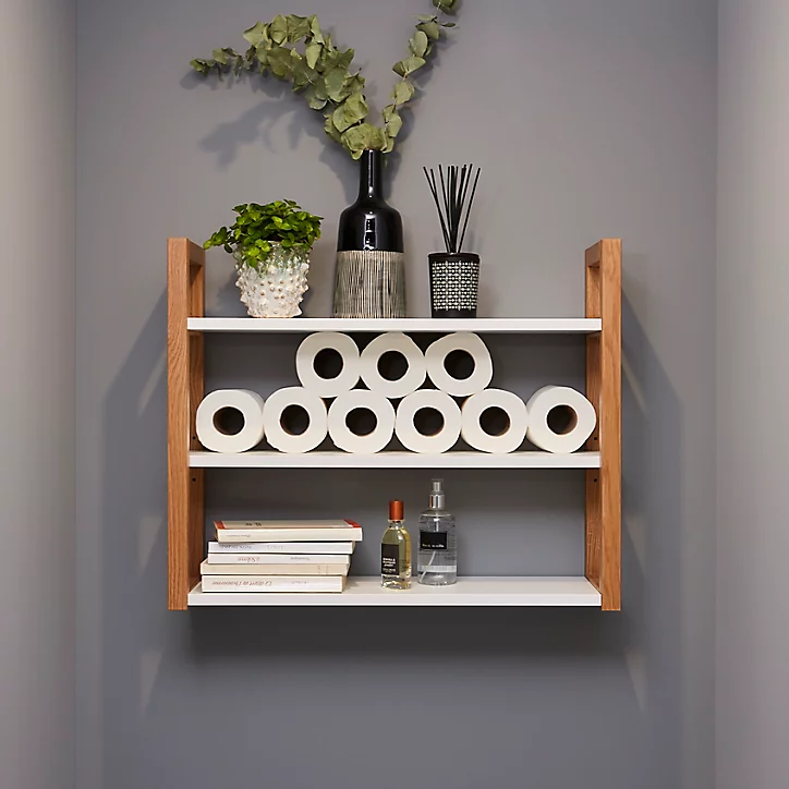 Etagère de salle de bains GoodHome Nantua L. 64 x H. 53 x P. 20 cm