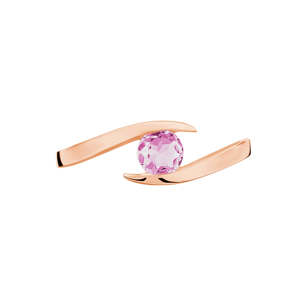 Bague Tiphaine Or Rose Saphir
