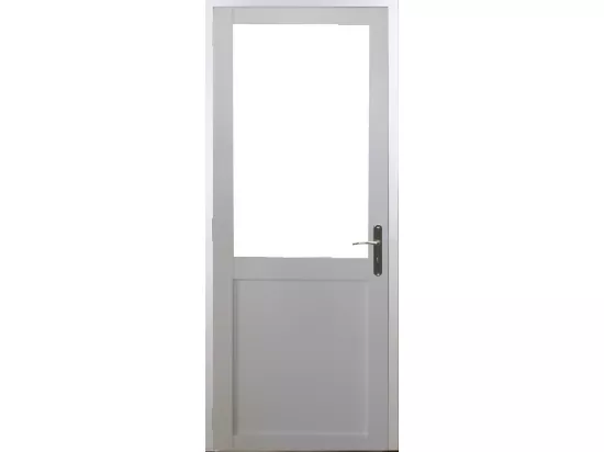 Bloc Porte Atelier Blanc Sans Meneau H204 X L83 Poussant Gauche Cotes Tableau Gd Menuiseries