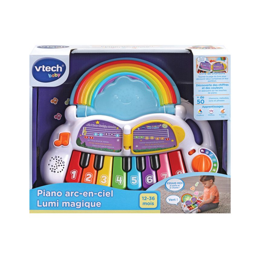 Piano Arc en Ciel Lumi Magique - Ecru
