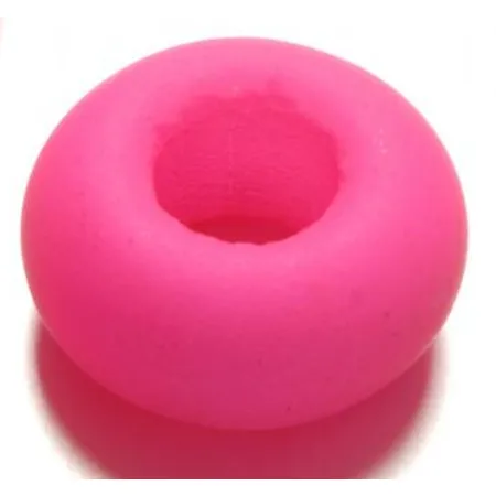Knorr Prandell Glasperlen-Großloch, neon pink Größe: 9 x 14 mm
