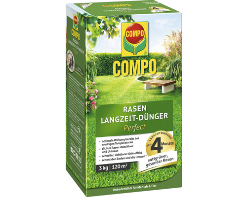 Gazon langdurige meststof COMPO Perfect 3 kg 120 m²