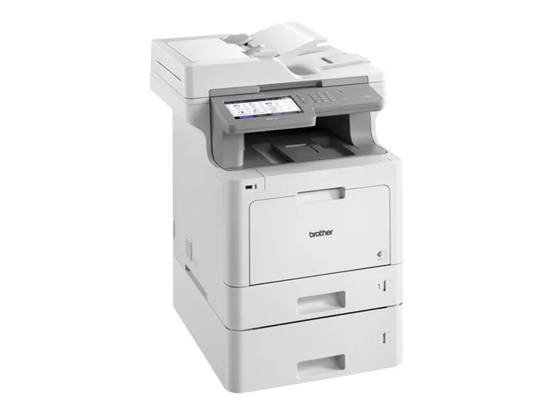 Brother MFC-L9570CDWT - Multifunktionsprinter - farve - laser - 215.9 x 355.6 mm (original) - A4/Legal (medie) - op til 31 spm (kopiering) - op til 31 spm (udskriver) - 800 ark - 33.6 Kbps - USB 2.0, Gigabit LAN, Wi-Fi(n), USB vært, NFC