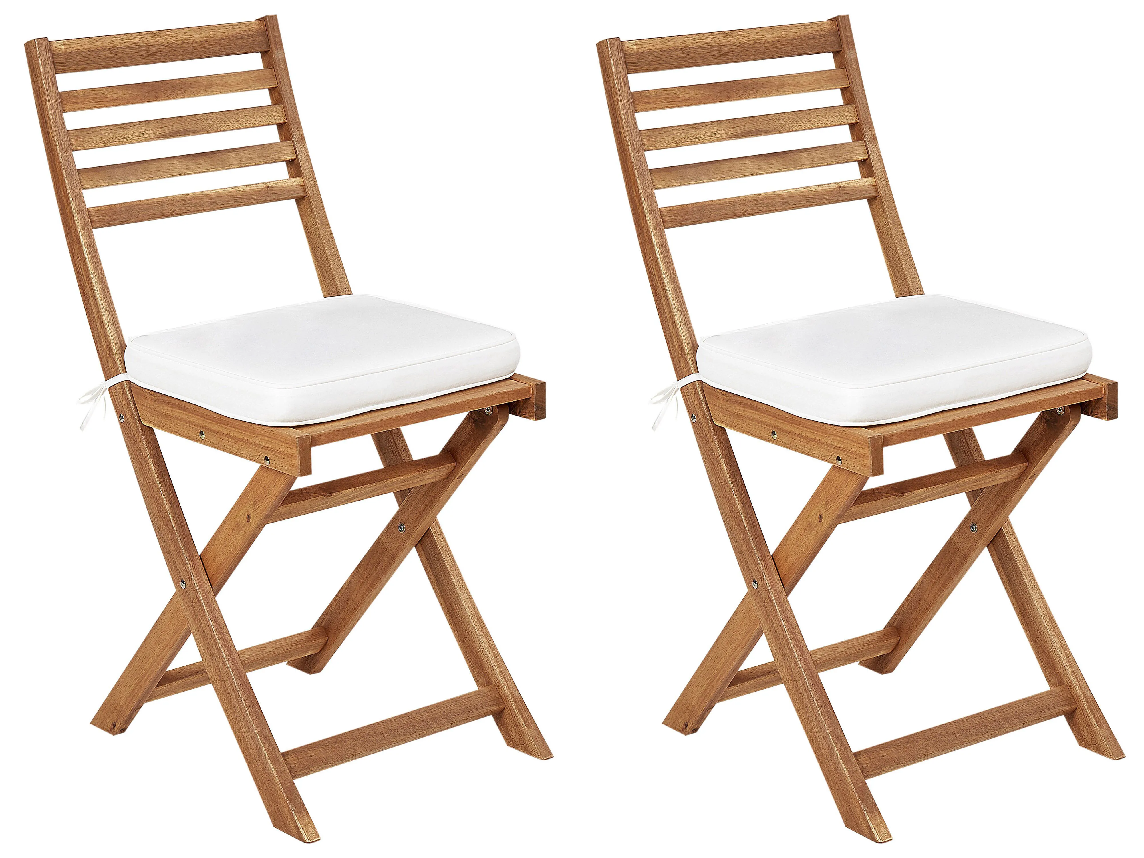 Set van 2 tuinzitkussens FIJI 29 x 38 cm Gebroken wit