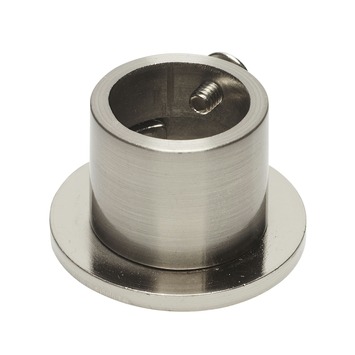 In de dag steun voor 20 mm gordijnroede RVS kleur 2 stuks