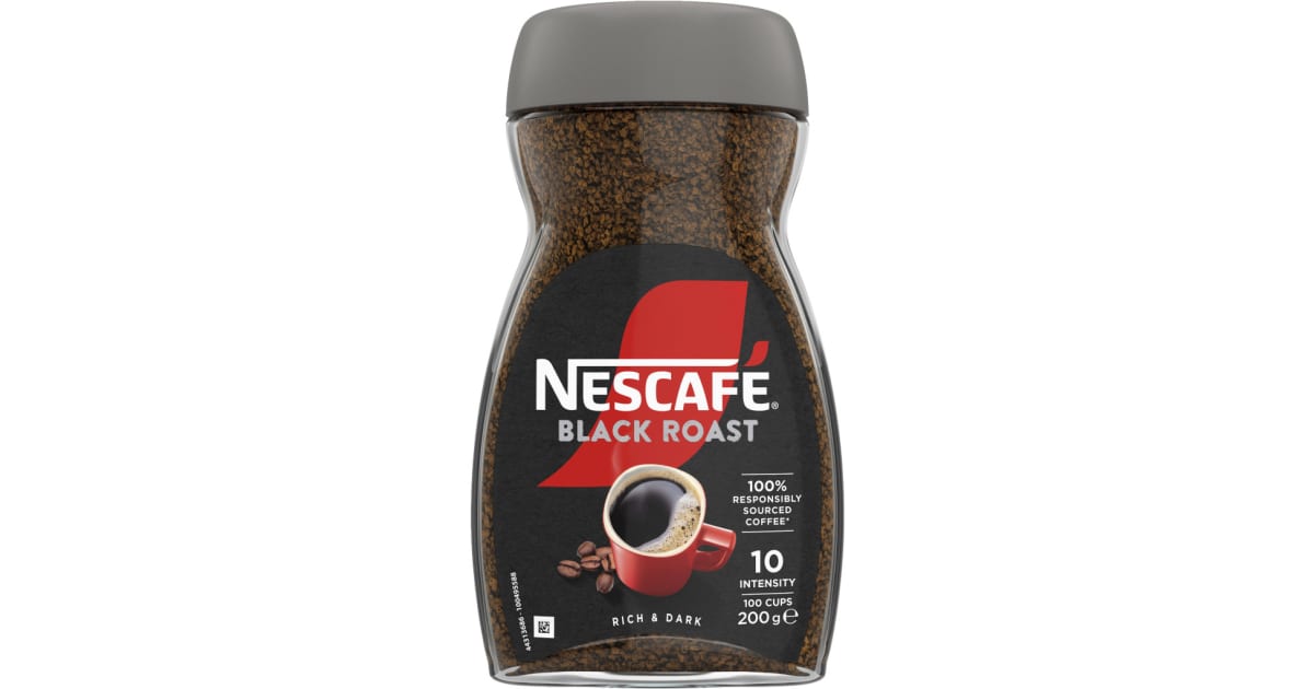 NESCAFE Black Roast Löskaffee 200 gr