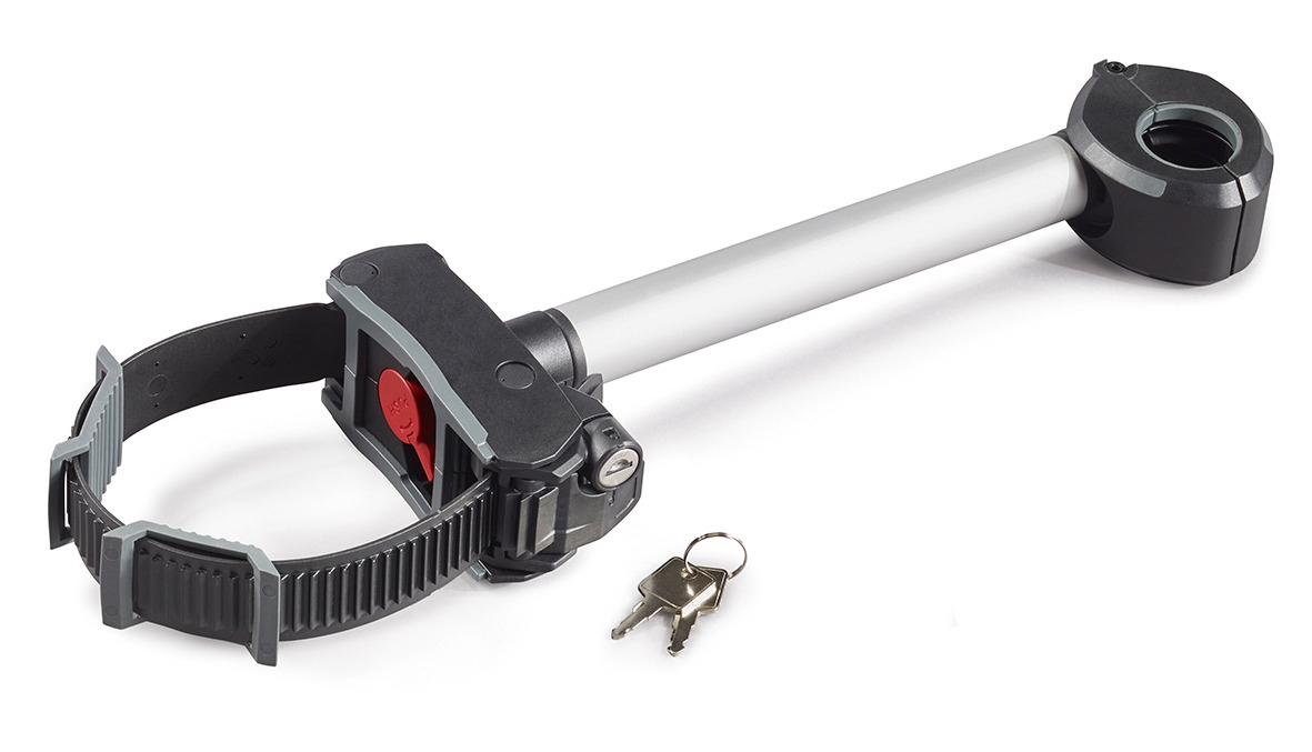 Uebler Abstandshalter abschließbar mit Zahnband für 2. Fahrrad für Kupplungsträger