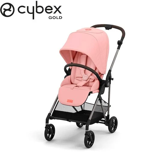 Poussette Melio 4   Châssis Taupe - Candy Pink        de               CYBEX