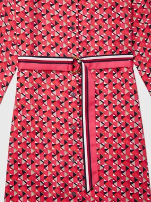 Vestido camisa midi adaptável em sarja