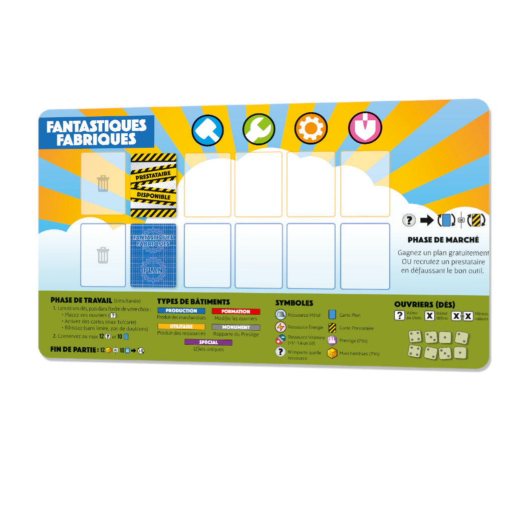 Fantastiques Fabriques – Tapis de Jeu