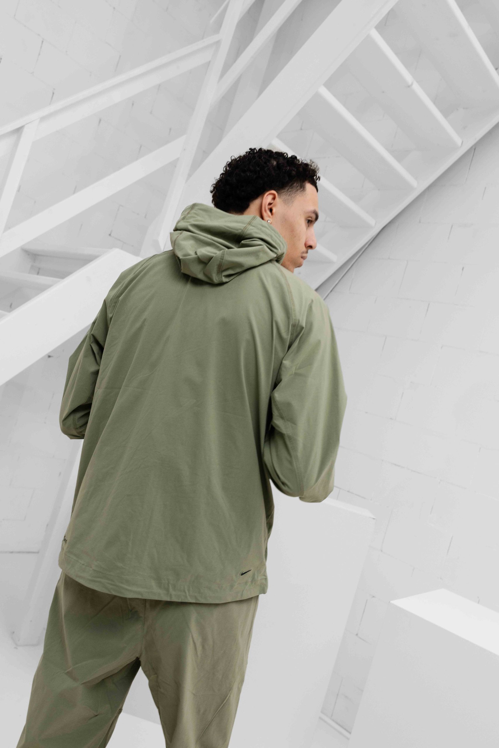 Nike Tech Woven Trainingspak Heren Donkergroen