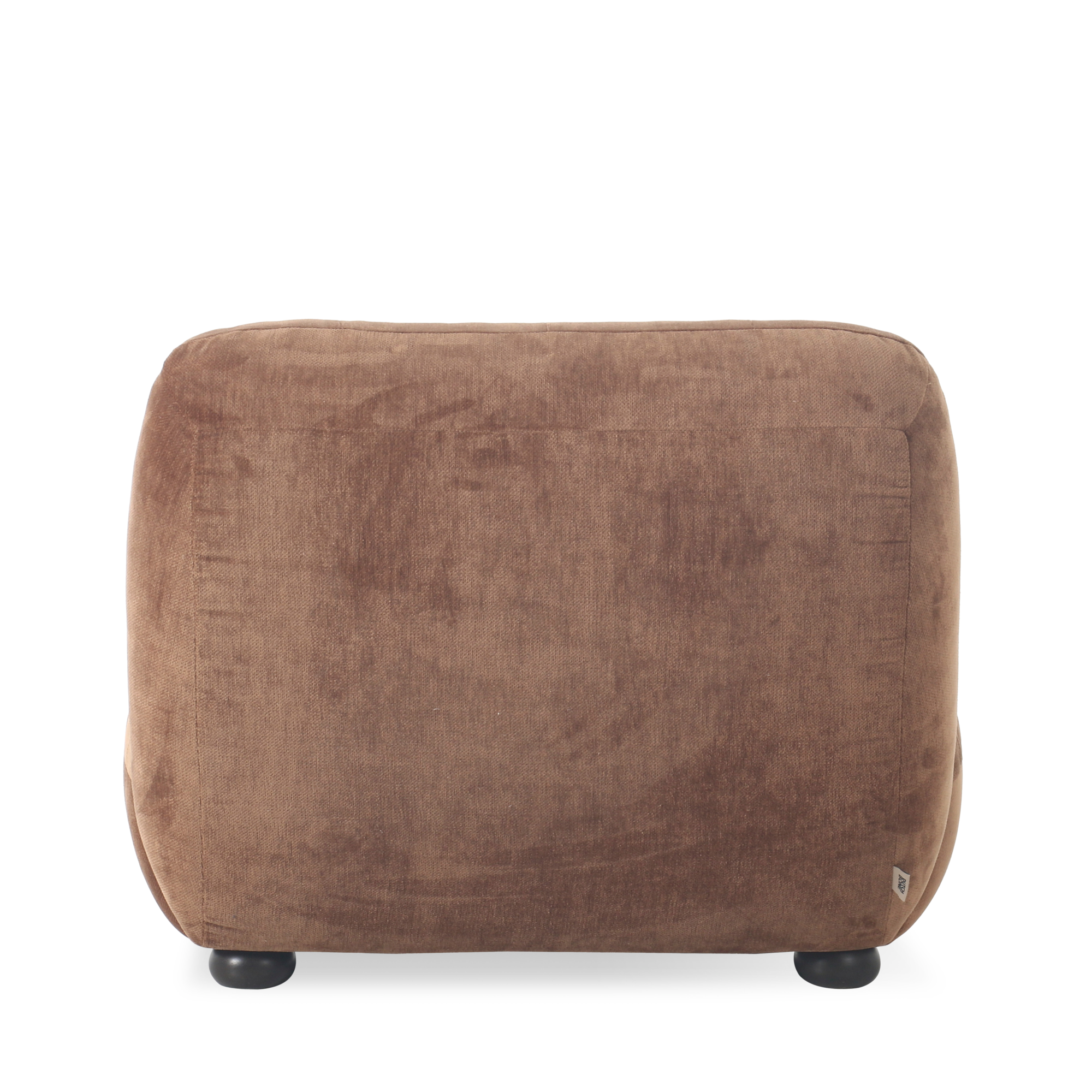 Lounge Chair Wyatt Velours Cognac