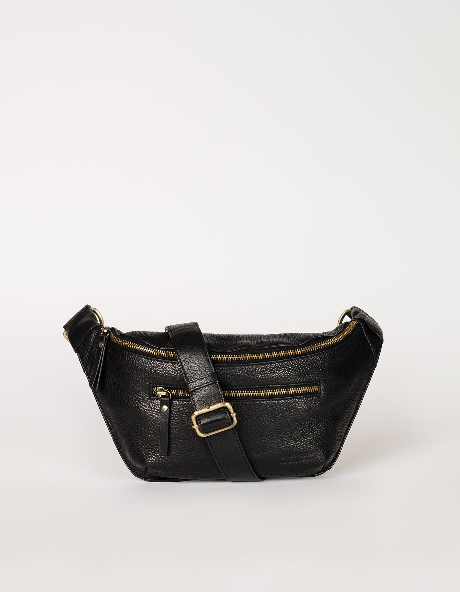 Drew Bum Bag - Black Soft Grain Leather