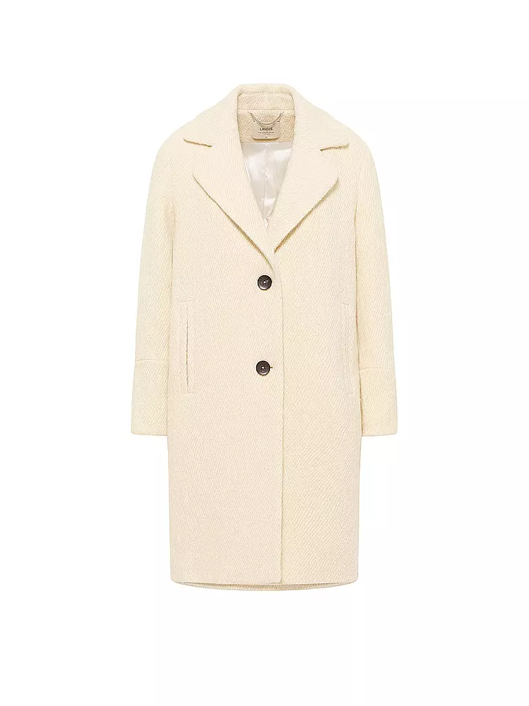 LANIUS Wollmantel creme